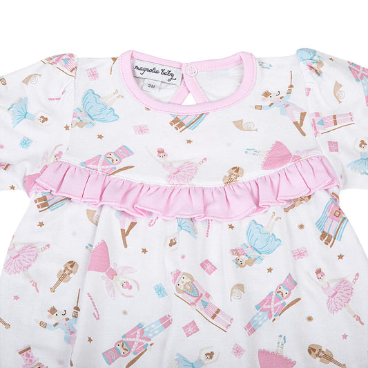 Magnolia Baby Nutcracker Ballet Printed Ruffle Dress