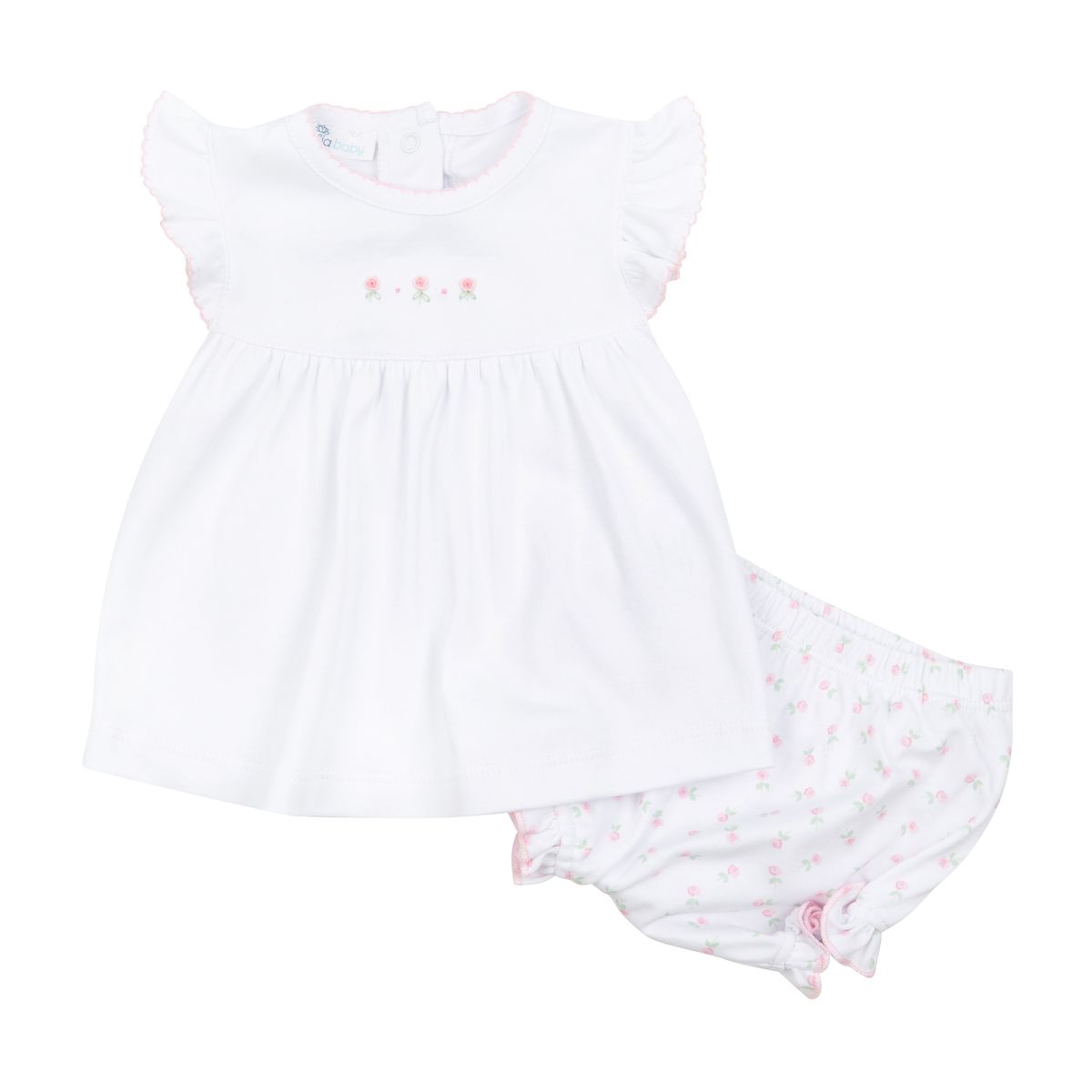 Magnolia Baby Juliette's Classics Pink Ruffle Diaper Cover Set