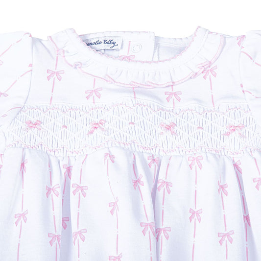 Magnolia Baby Amelia's Classics Smocked Gathered Gown - Newborn