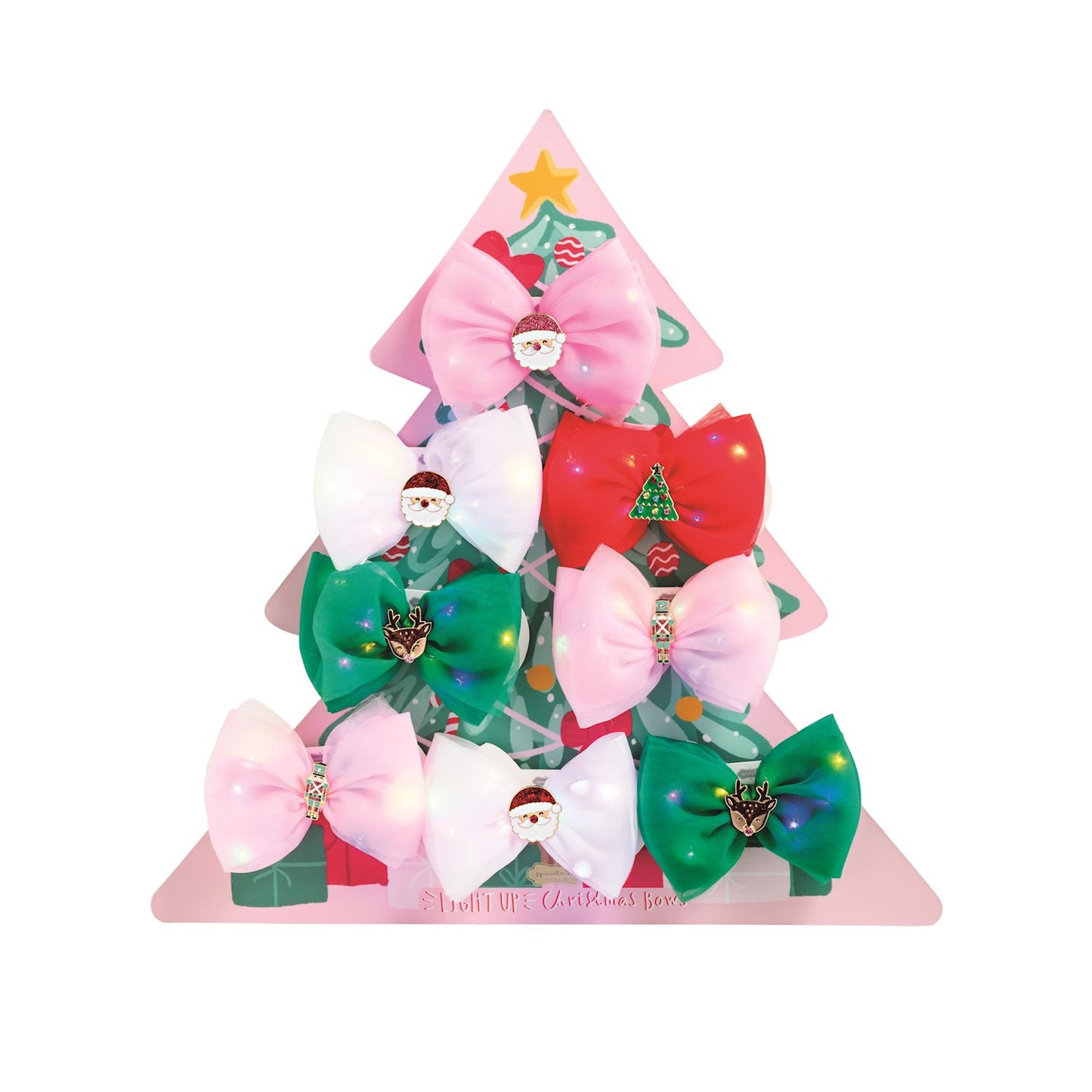 Mudpie Christmas Light Up Bows