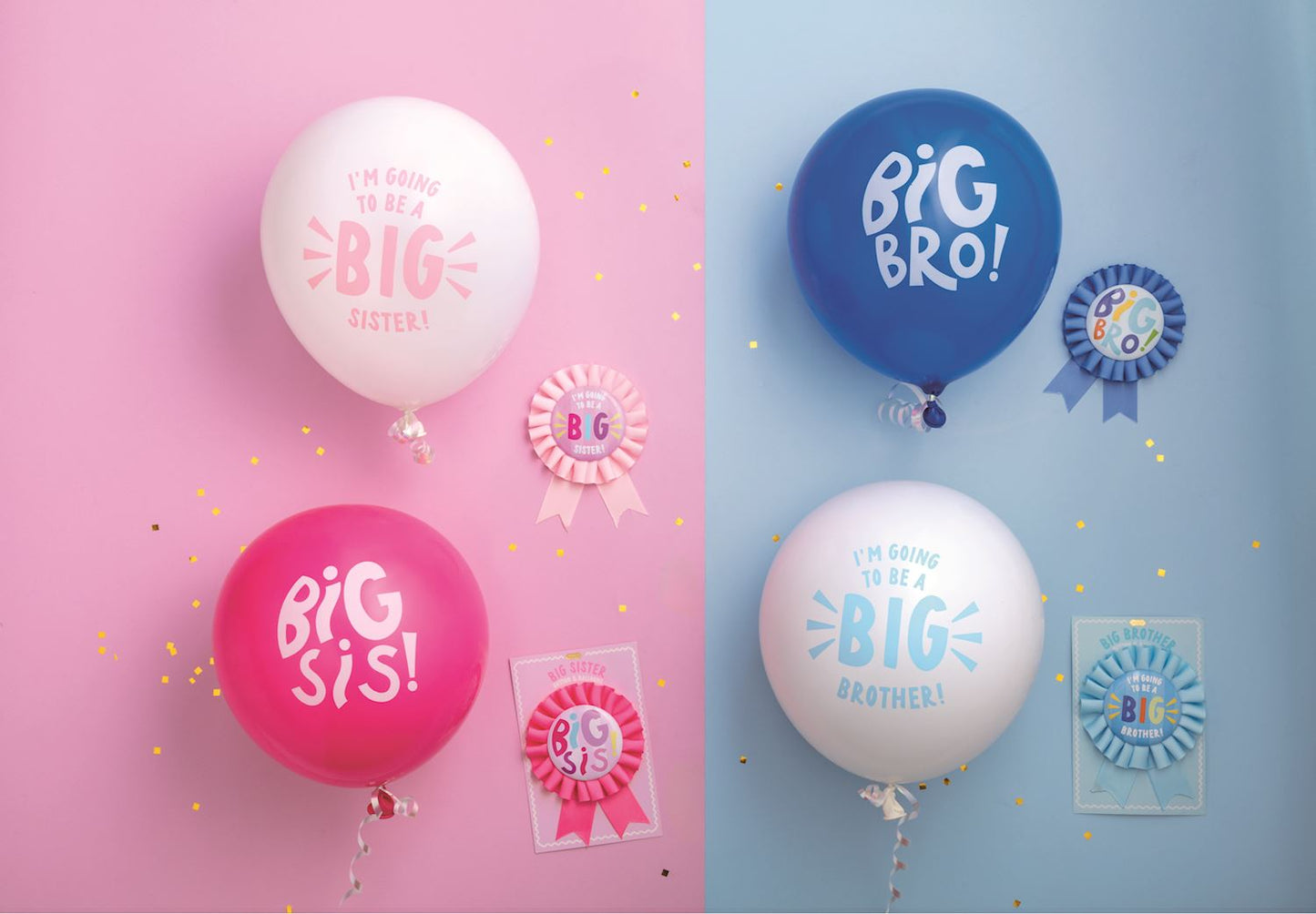 Mudpie Sibling Button & Balloon Set