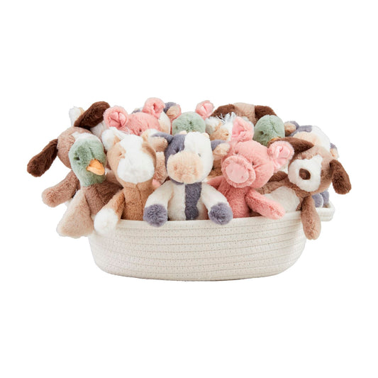 Mud Pie Farm Animal Plush Rattle Pals