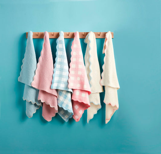 Mudpie Pink Gingham Chenille Blanket