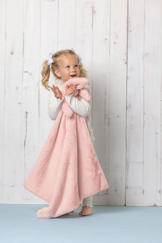 Mudpie Tan Cuddle Bunny Blanket