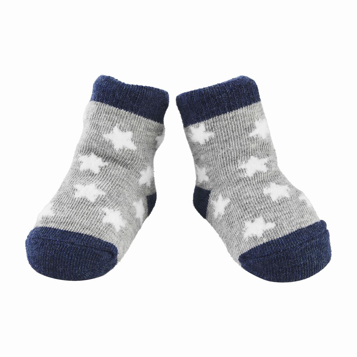 Mudpie White Chenille Star Sock