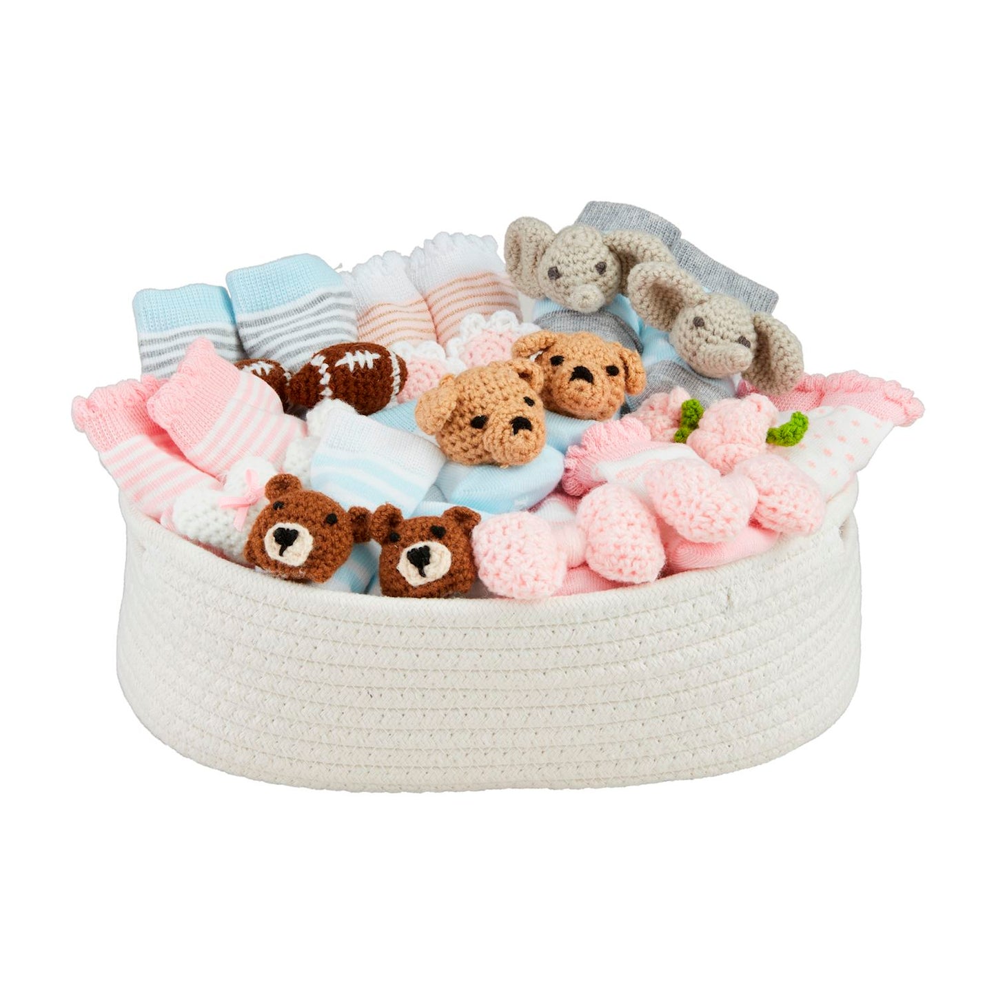 Mudpie Baby Rattle Toe Socks