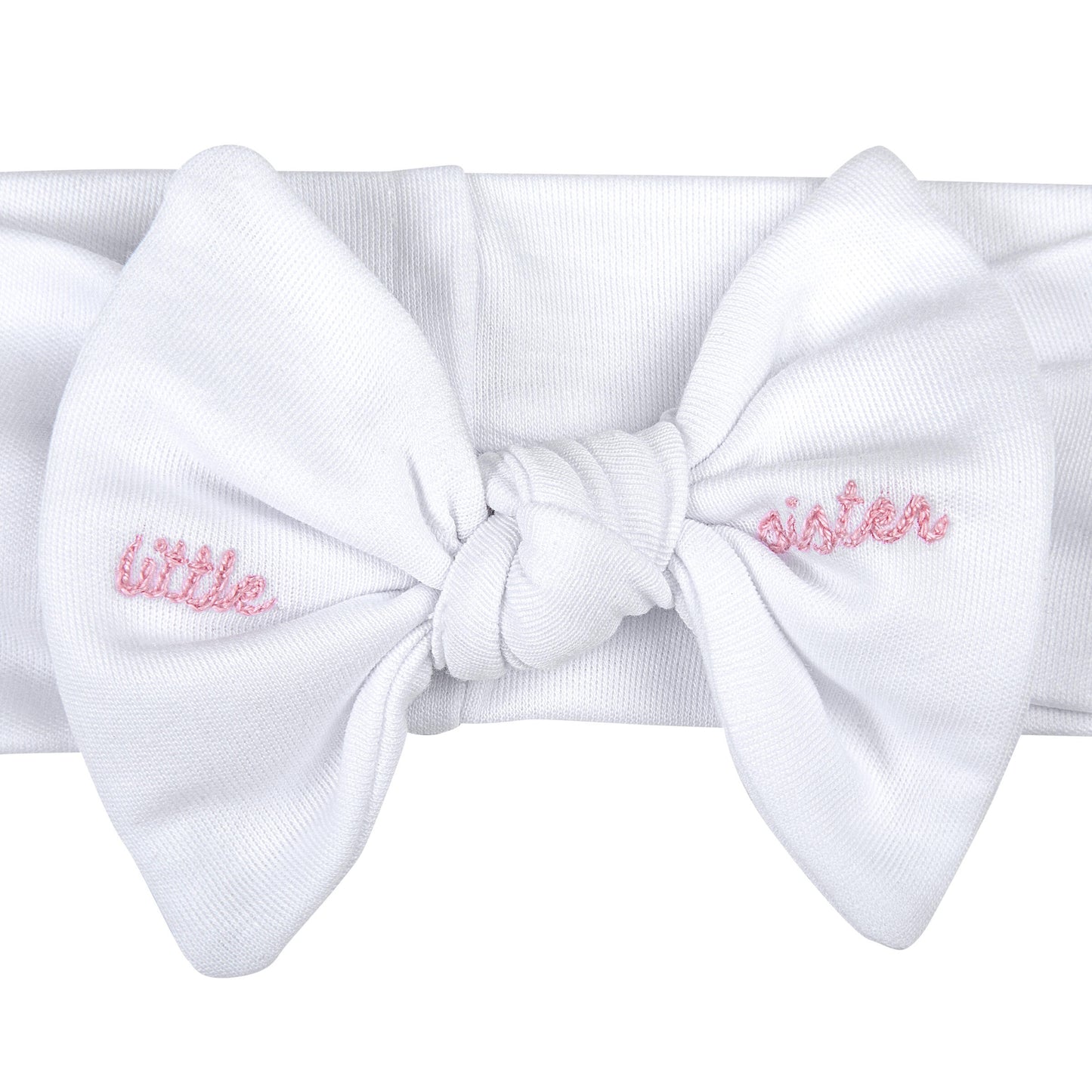 Magnolia Baby Little Sister Embroidered Headband