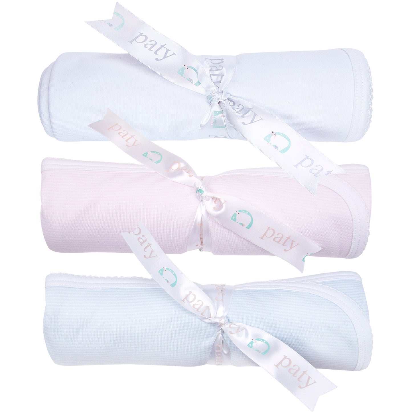 Paty Inc Blue/White Stripe Pima Blanket