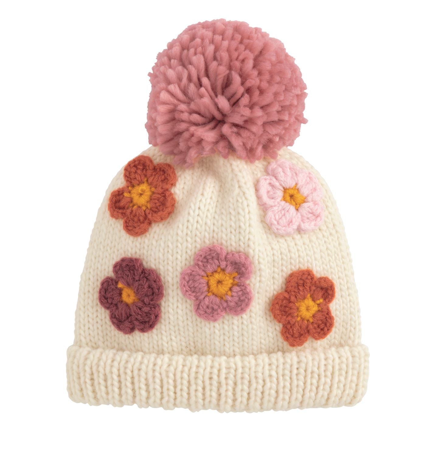 Mudpie Flower Girl Chunky Knit Hat