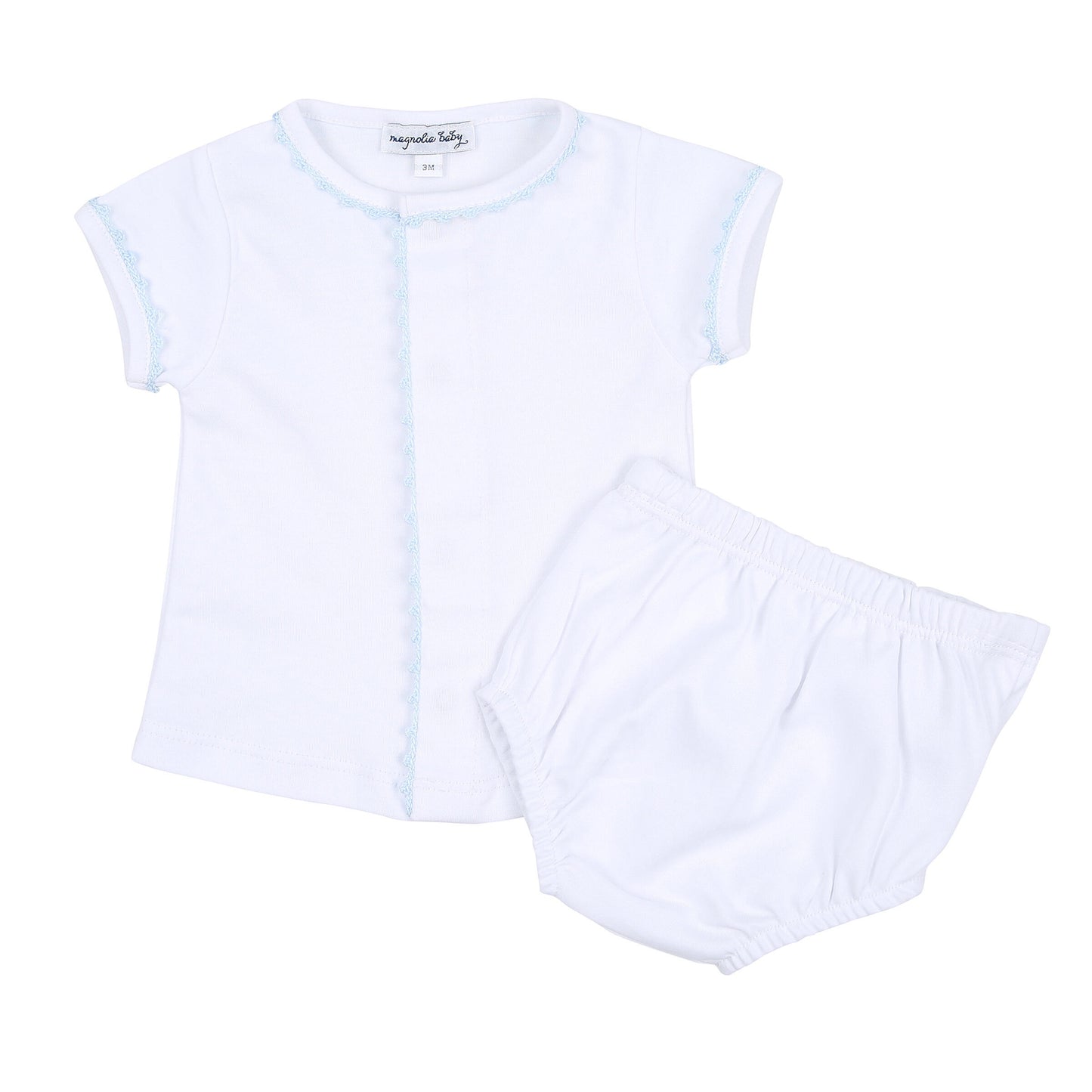 Magnolia Baby Joy Embroidered Diaper Cover Set Light Blue
