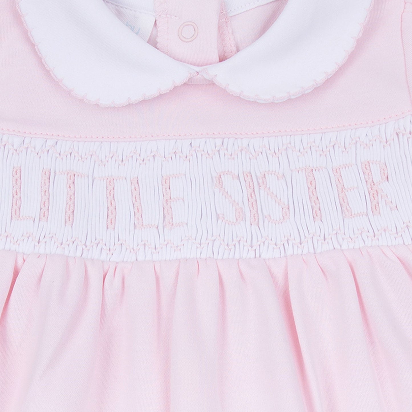 Magnolia Baby Pink Little Sister Smocked S/S Bubble - Pink