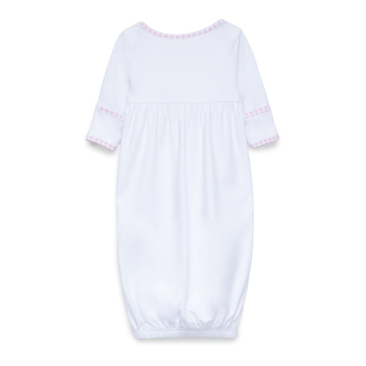 Magnolia Baby Silly Goose Gathered Gown - Pink
