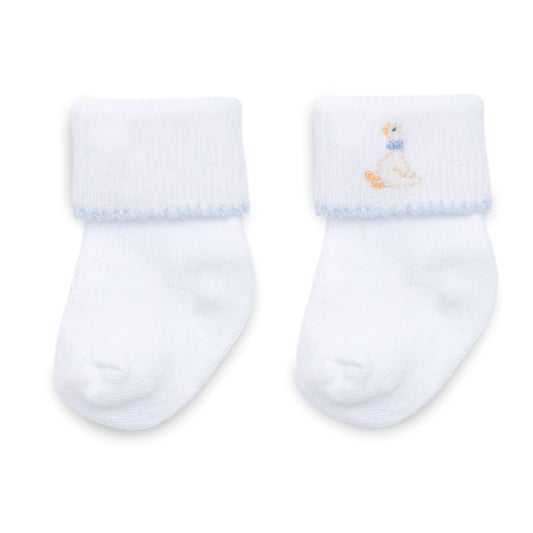 Magnolia Baby Silly Goose Socks - Blue