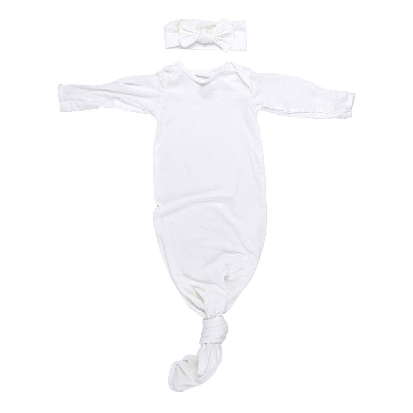 Three Little Tots Gowns with Headbands (Multiple Color Options)