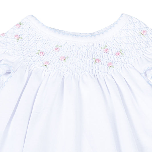 Charlotte's Classics Bishop Flutter Sleeve Bubble - Sky Blue