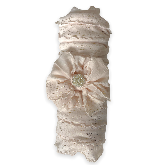 Rockin Royalty - Ruffled Swaddle and Headband Set