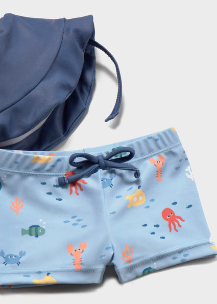 Mayoral Boy 3-Piece Swim Set with Sun Protection