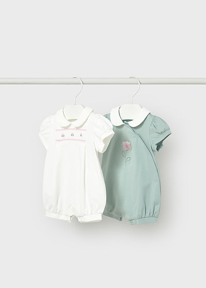 Mayoral Girls Romper - Green