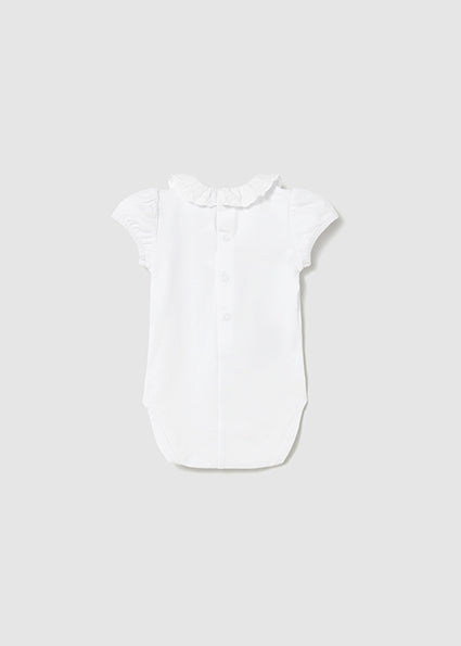 Mayoral Girl Ruffles Bodysuit White