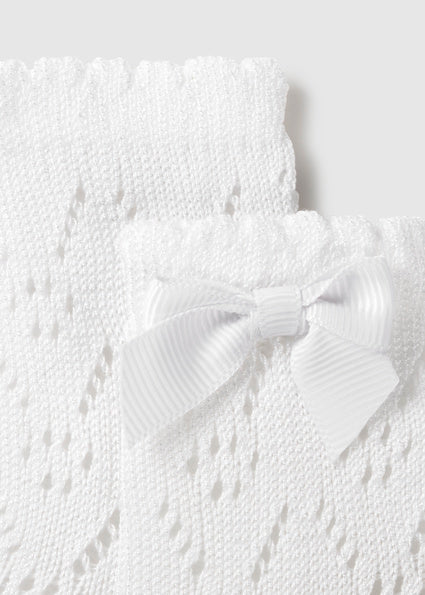 Mayoral Knit Socks - White