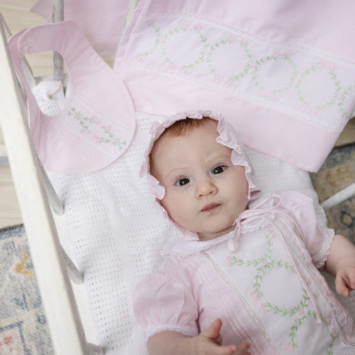 Feltman Brothers Girls Vintage Bloom Bib