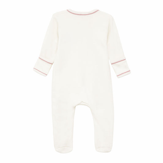 Magnolia Baby Bear Hugs Footie - Dusty Rose