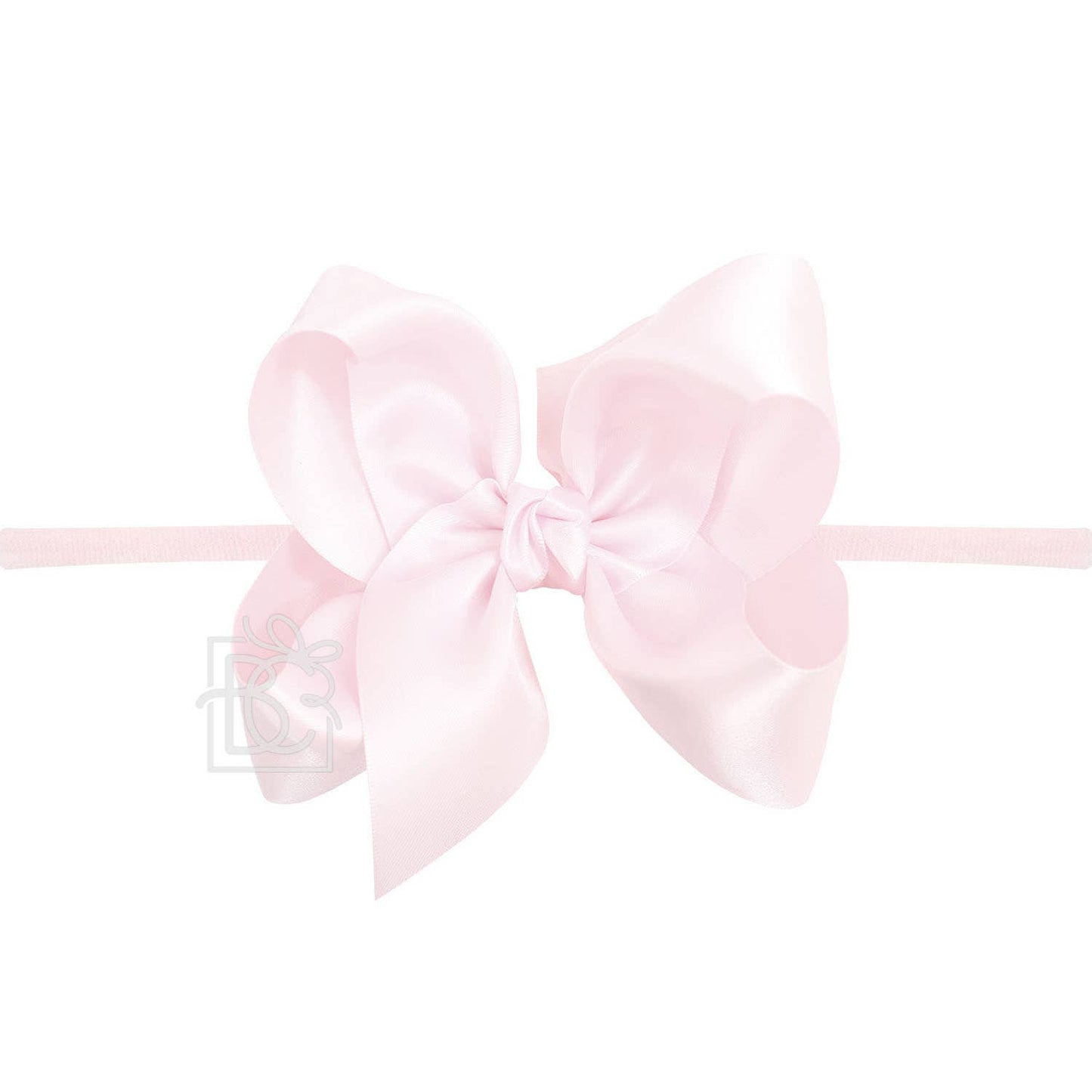 Beyond Creations 1/4" PANTYHOSE HEADBAND W/SATIN BOW: 4.5"