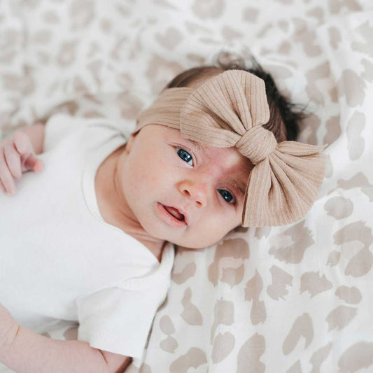 Dolly Lana - Bamboo Muslin Baby Swaddle - Light Leopard