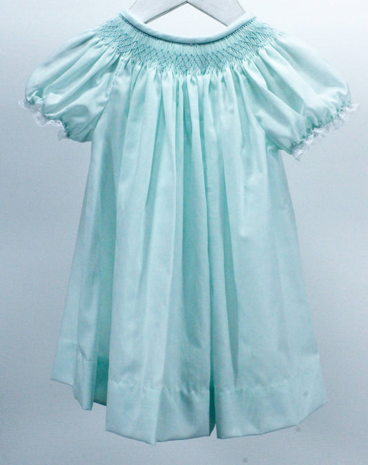 Baby Blessings Clothing - Mint Geometric Flowers Sophia Dress
