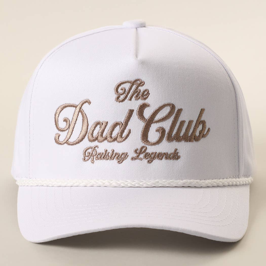 Fashion City - The Dad Club Raising Legends Embroidered Rope Trucker Hat