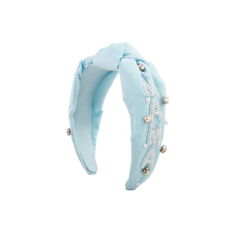 Mudpie Mama Beaded Headband Blue