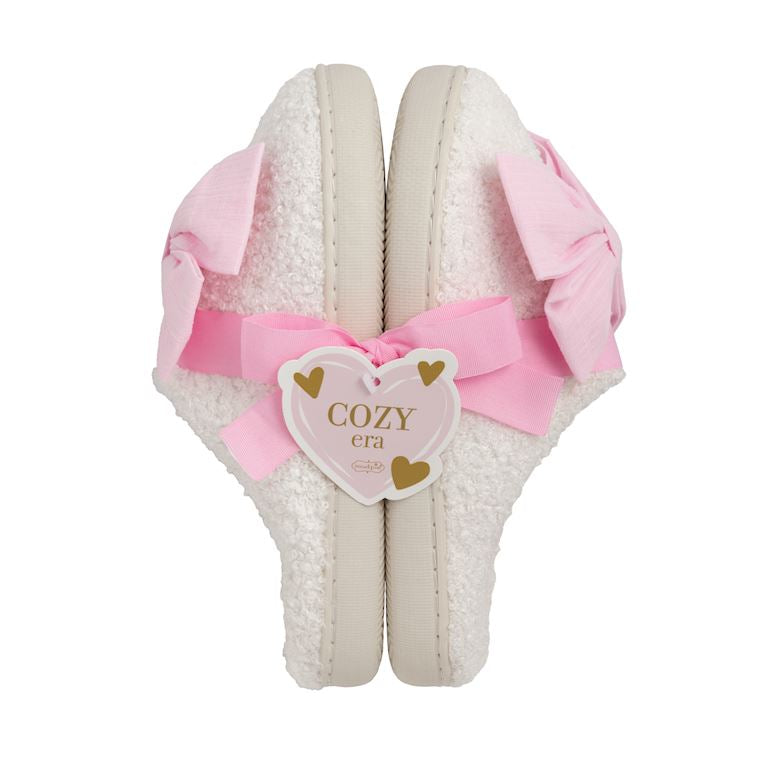 Mudpie Pink Bow Slippers