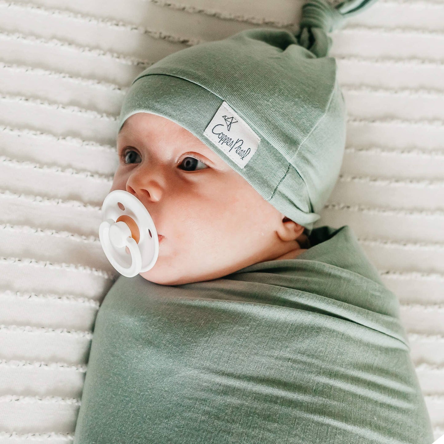 Copper Pearl - Knit Swaddle Blanket - Briar