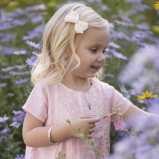 Classic Silver Baby Bangle Bracelet for Kids and Women: Small 0-12m