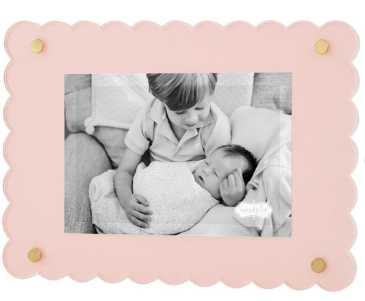 Mud Pie Scalloped Acrylic Frame
