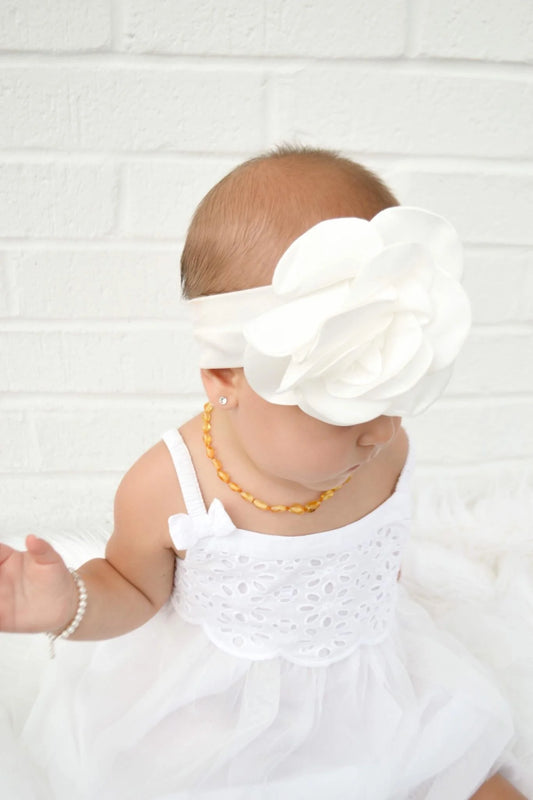 Cherished Moments Amber Teething Necklace - Honey Polished