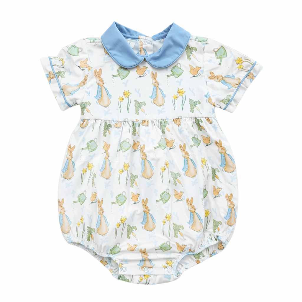 City Beautiful Rabbit Garden Print Boy Bubble