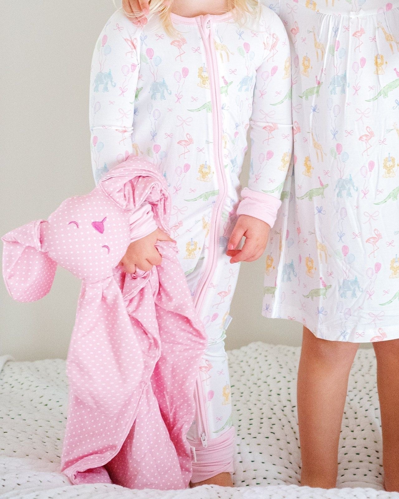 Uptown Baby Birthday Zoo Animals Bamboo Dress