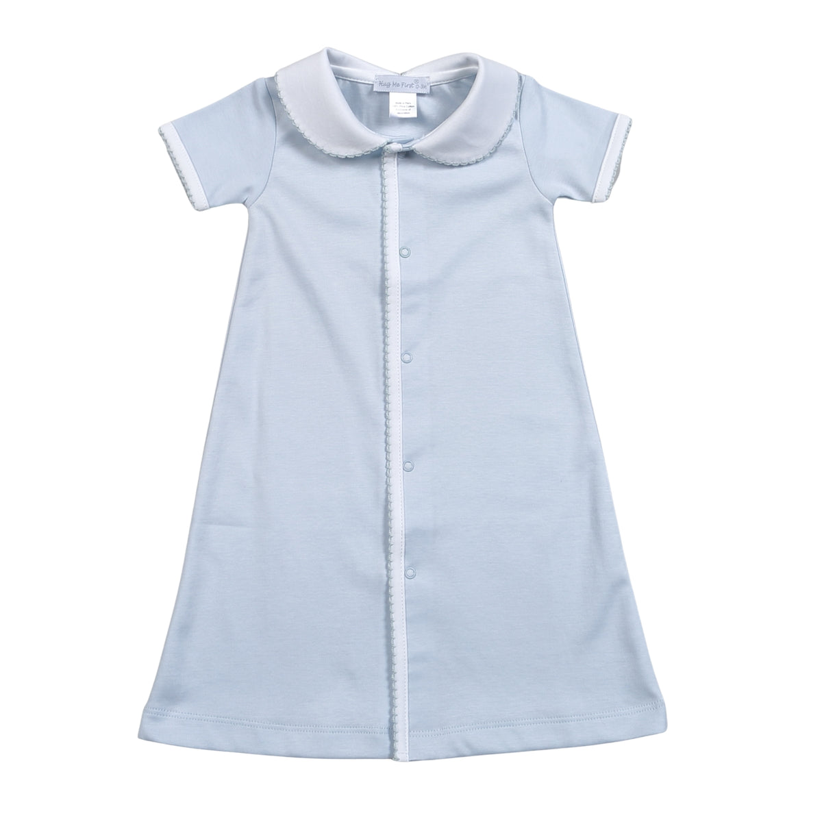 Baby Loren Blue Pima Day Gown