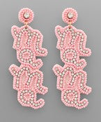 Mama Beaded Earrings