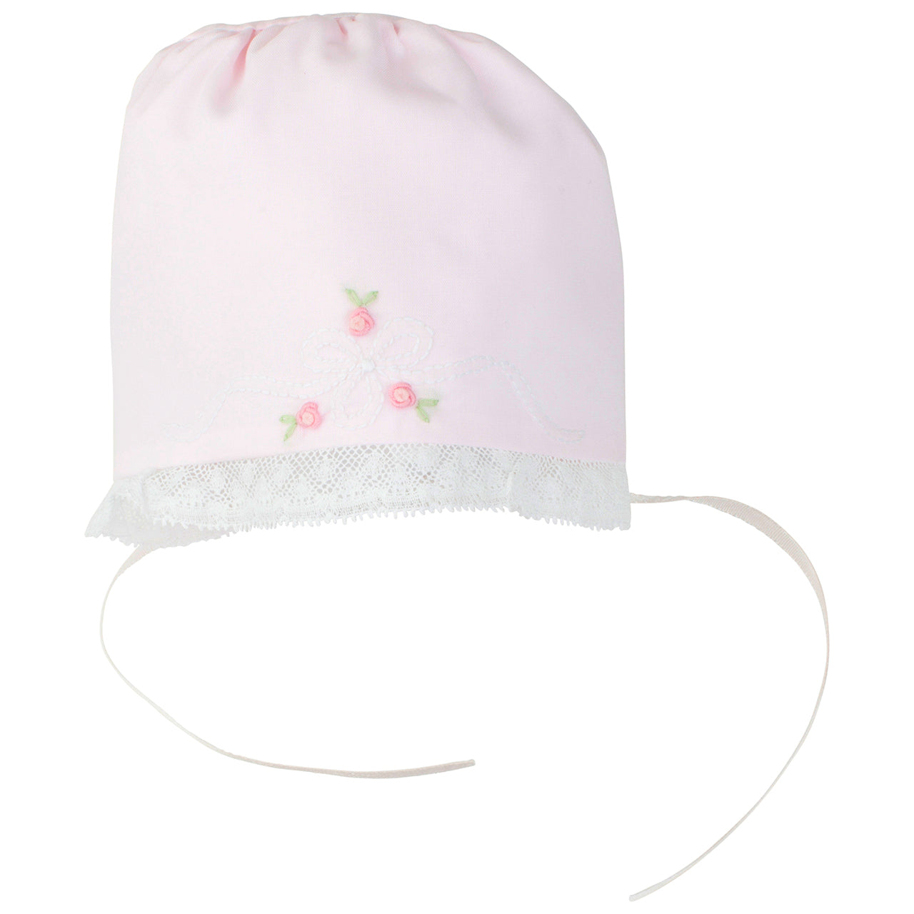Feltman Brothers Vintage Bow & Lace Bonnet