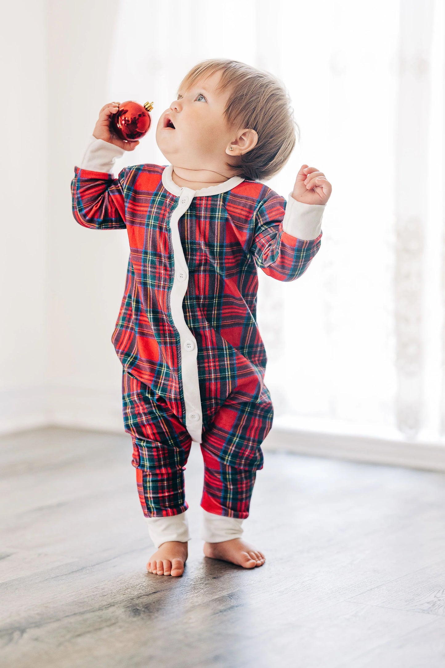 Sugar Bee Tartan Buttflap Pajamas