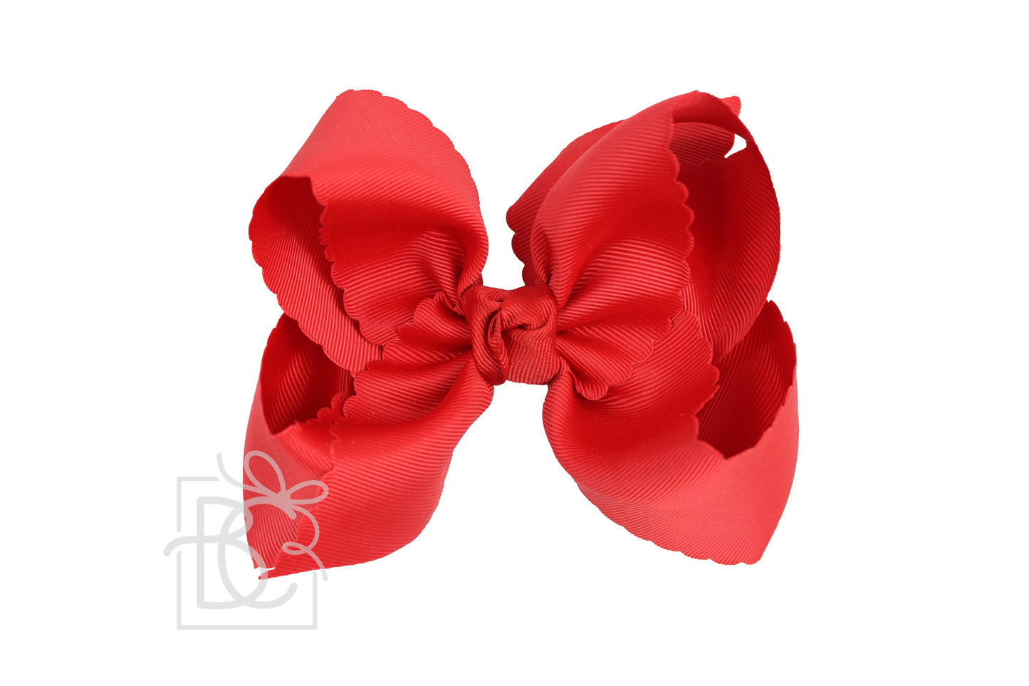 Beyond Creations 5.5” Scalloped Edge Alligator Clip Bow