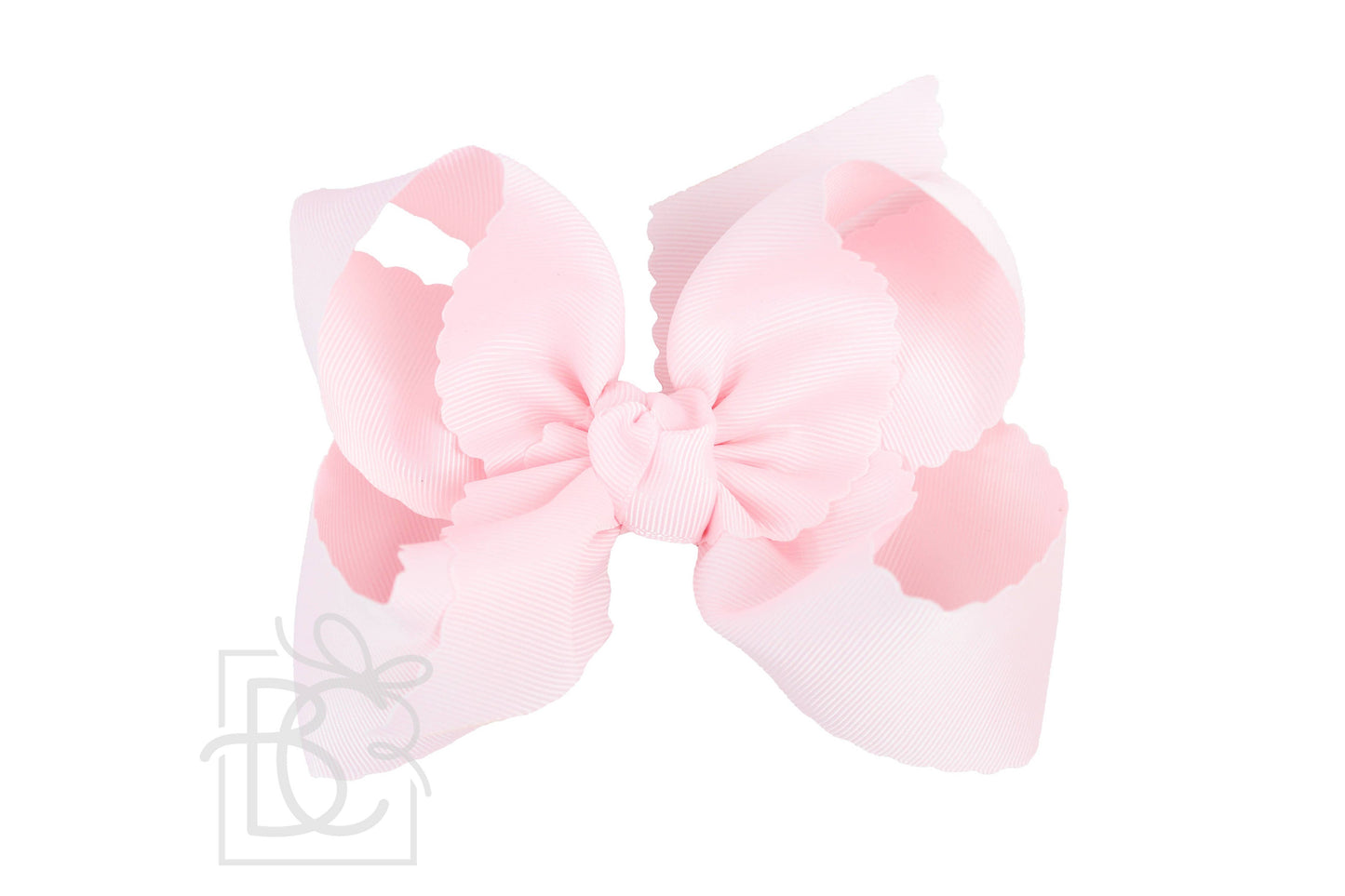 Beyond Creations 5.5” Scalloped Edge Alligator Clip Bow