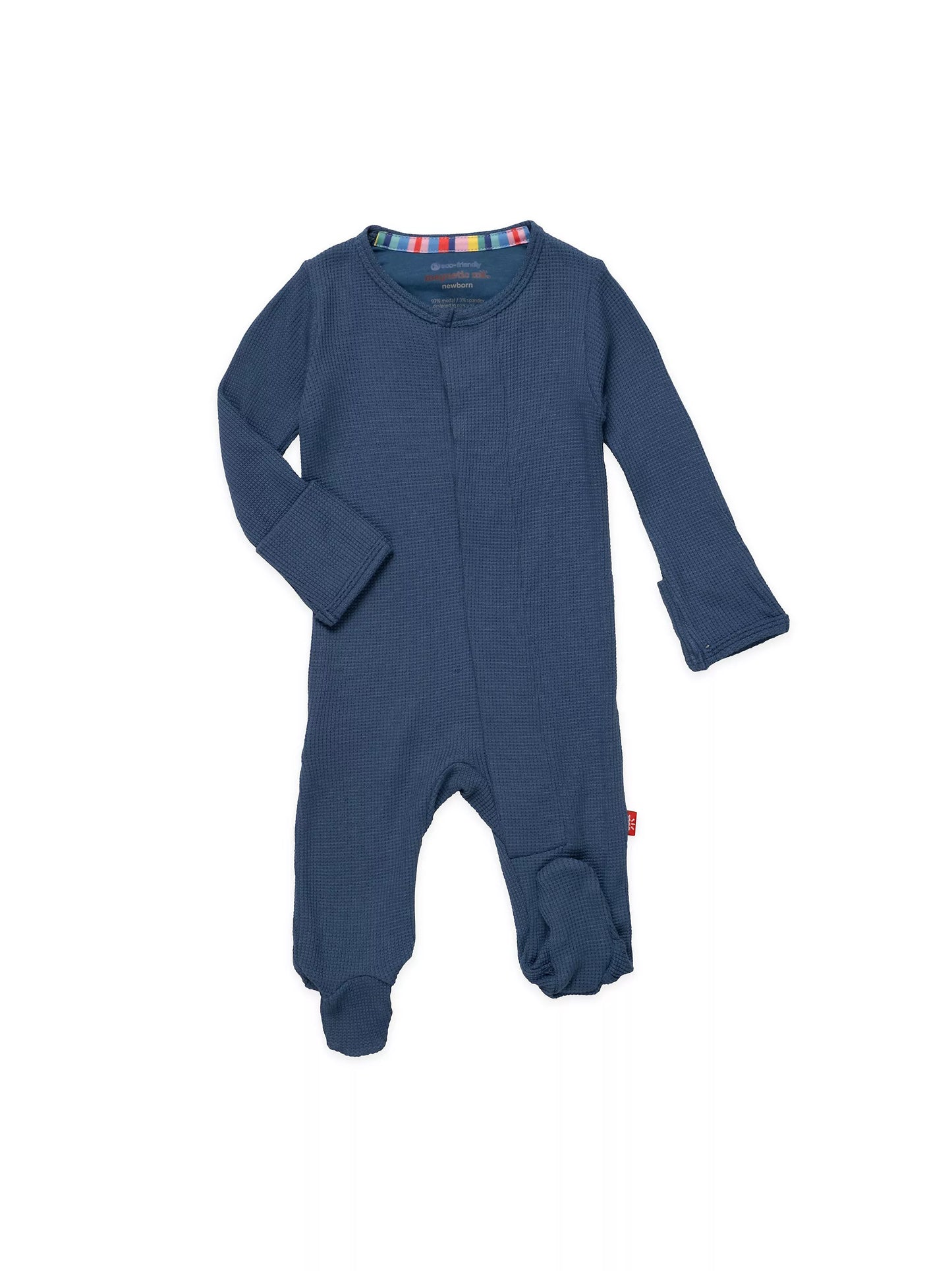 Magnetic Me Dark Blue Waffle Footie