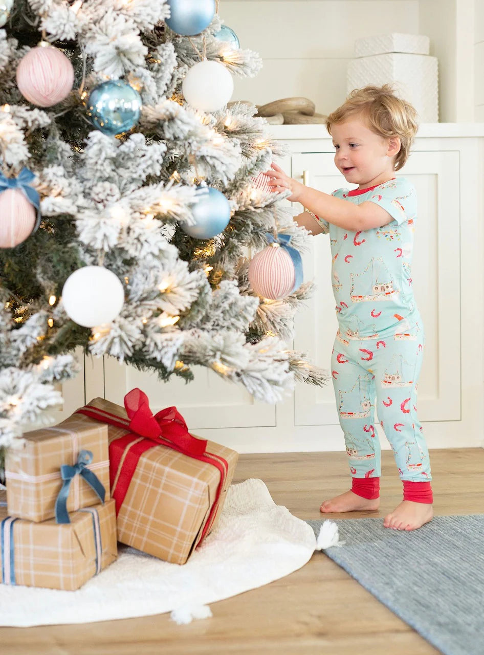Sweet Bay Shrimp Boat Christmas 2 Piece PJ Set