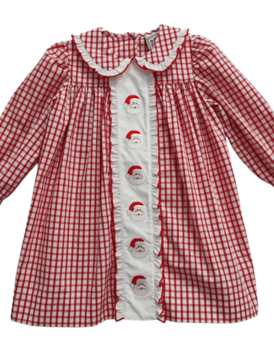 Three Sisters Ho Ho Ho Long Sleeve Ruffle Dress