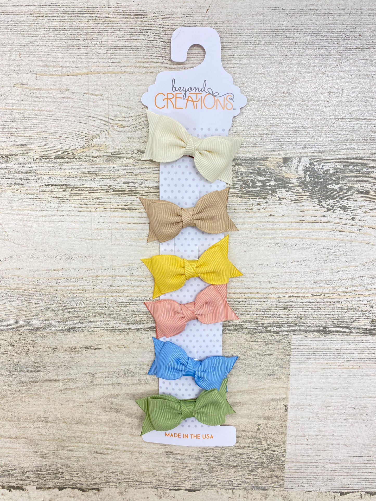 Beyond Creations Mini Snap Clip Bows 6-pack (different colors and styles)