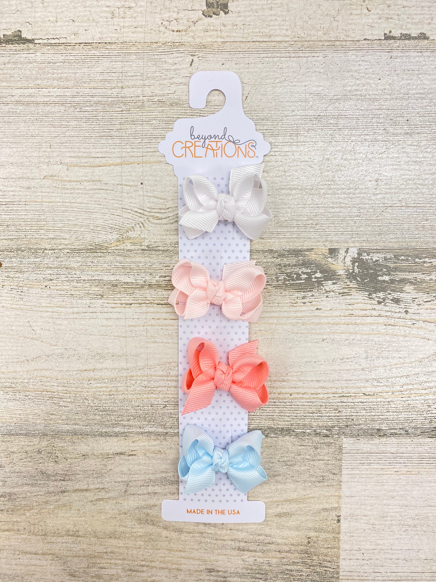 Beyond Creations Mini Snap Clip Bows 6-pack (different colors and styles)