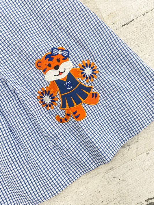 SSRN Navy/Orange Appliqué Dress